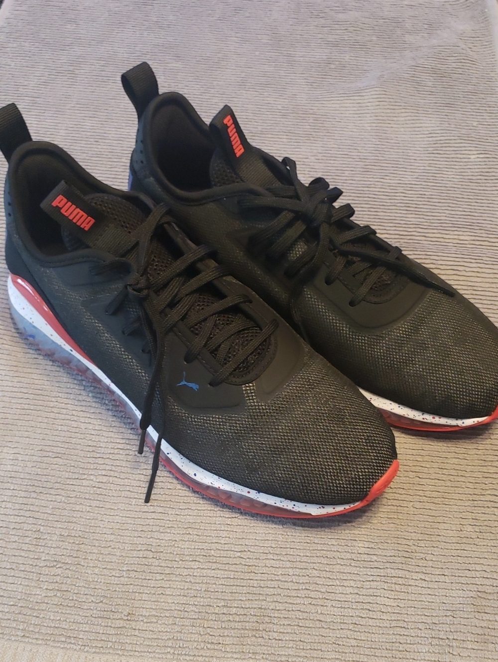 Puma Men’s Black and Red Athletic Runners